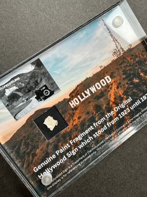 The Original Hollywood Sign - A Miniature Relic Display