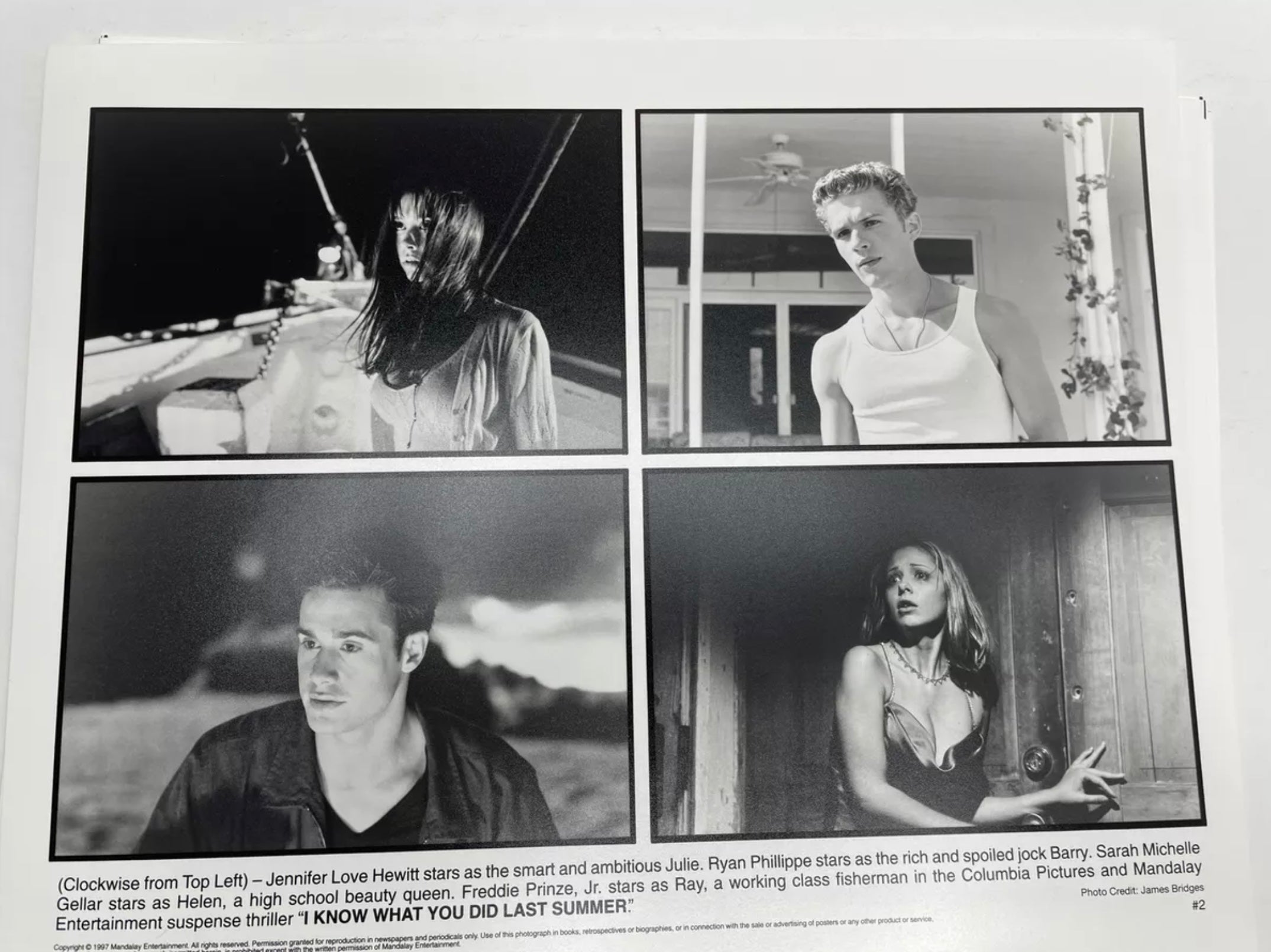 I Know What You Did Last Summer (1997) - An Original Press Kit