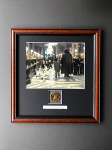 Harry Potter & The Philosopher’s Stone - A Prop Gringotts Coin inside an Autographed Display