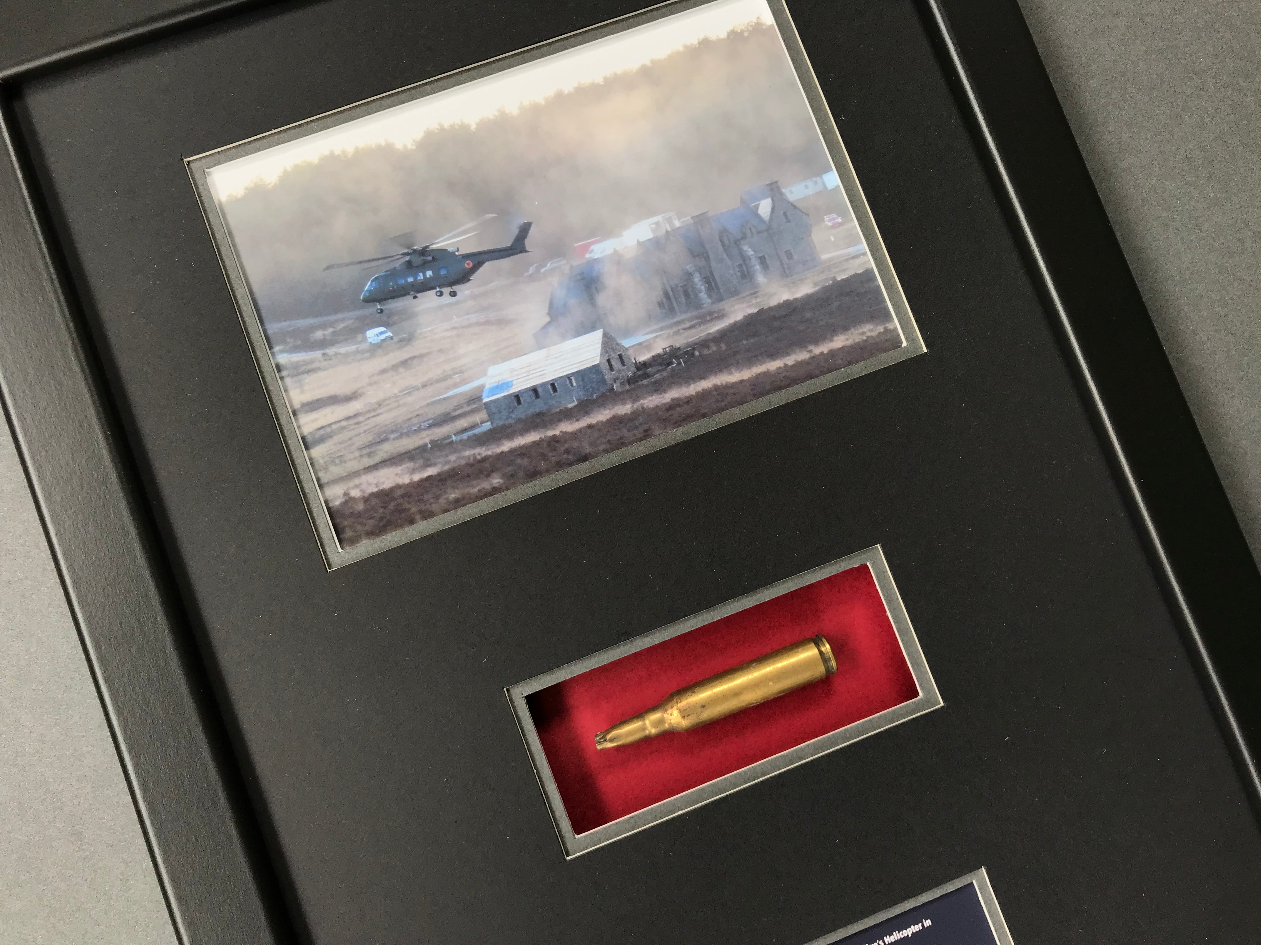 Skyfall (2012) - A Bullet Blank fired from Raoul Silva’s Helicopter