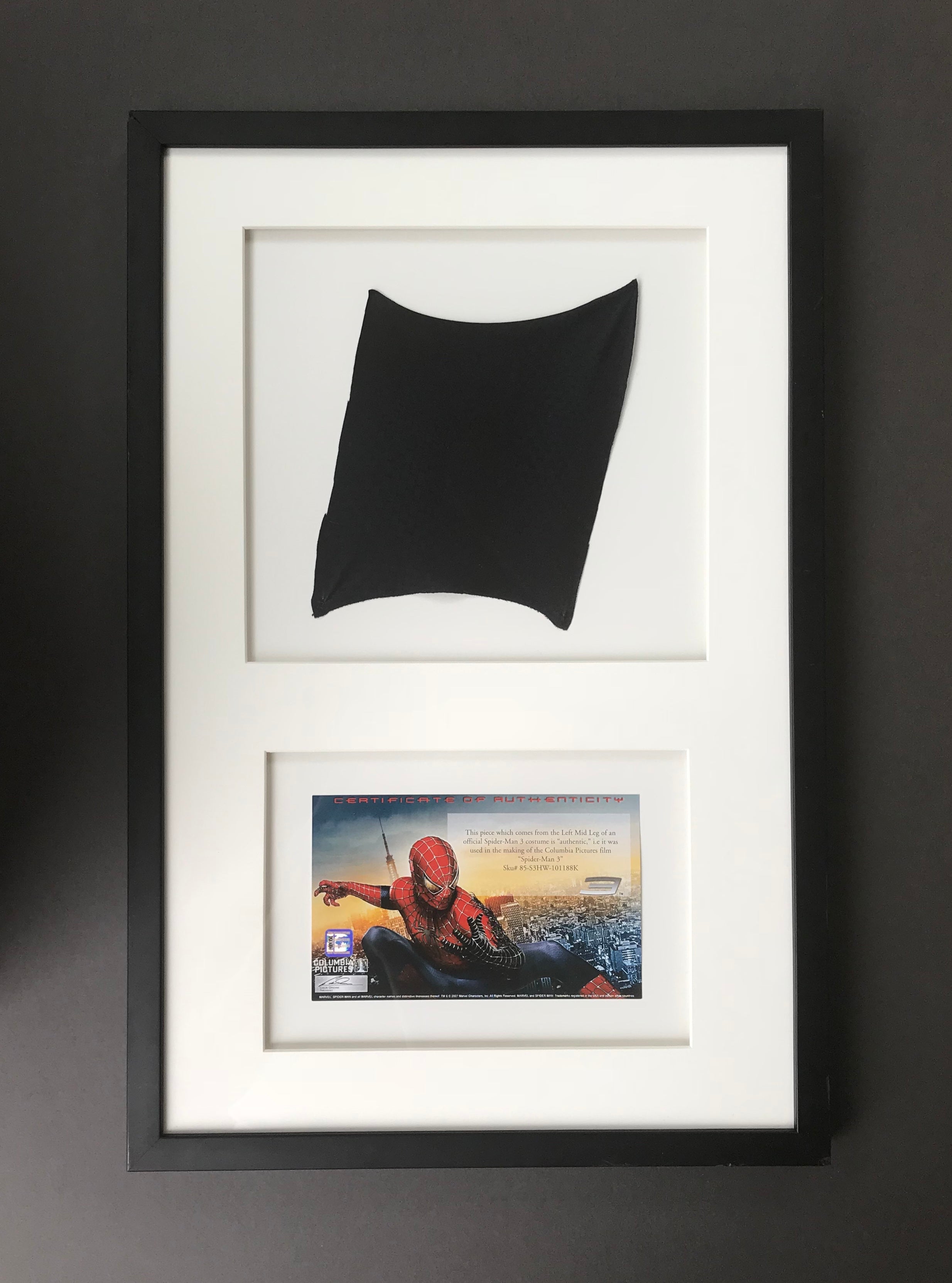 Spider-Man 3 (2007) - A Piece of the Original Spider-Man Costume (SOLD)