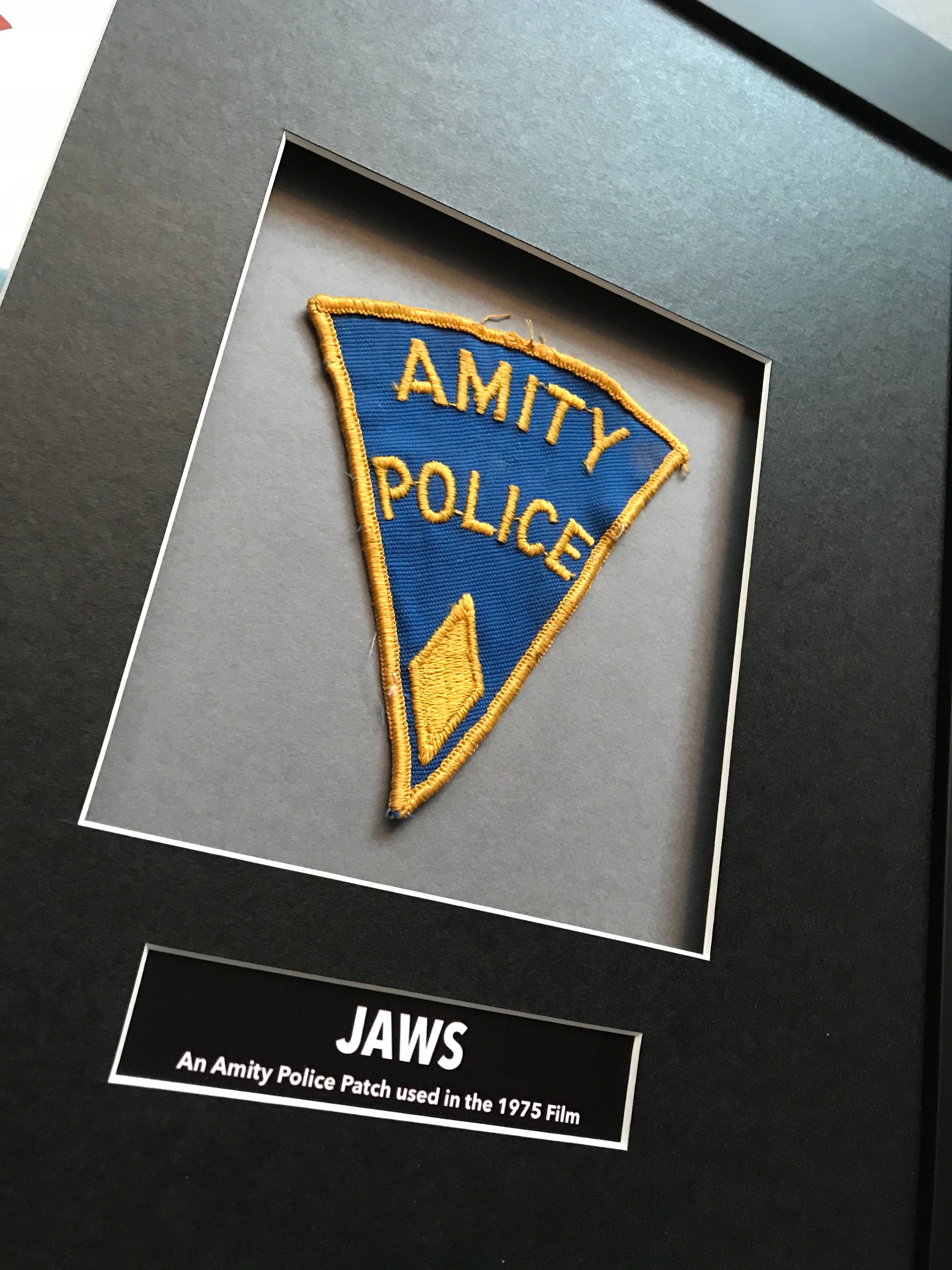 Jaws (1975) - A Framed ‘Amity Police’ Uniform Patch